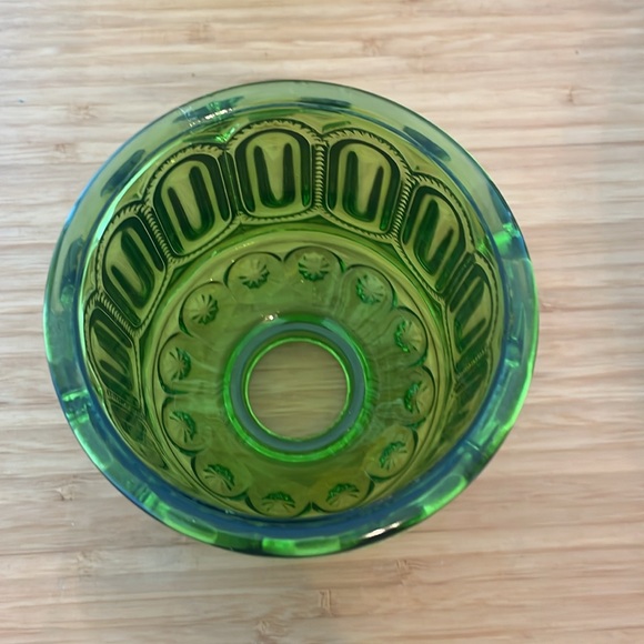 Vintage LE Smith Green Moon and Stars Two Piece Fairy Lamp - Picture 6 of 6